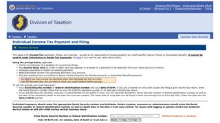 Individual Income Tax Login - New Jersey Division of Labor Graphic