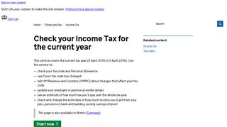 Check your Income Tax for the current year - GOV.UK