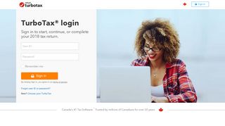 TurboTax® Canada Login – Sign in to Continue Your 2018 Tax Return ...