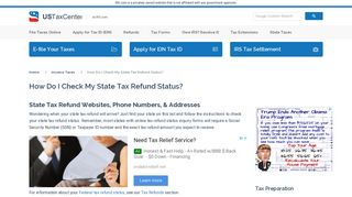 How Do I Check My State Tax Refund Status? | US Tax Center - IRS.com