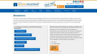 Online Tax School Resources | The Income Tax School