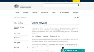Online services | Australian Taxation Office