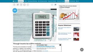 Through income tax e-filing website - How to view your TDS through ...
