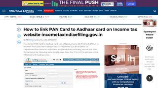 How to link PAN Card to Aadhaar card on Income tax website ...