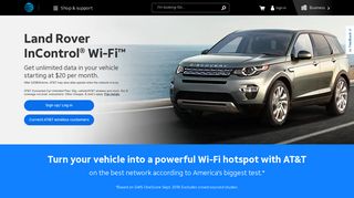 Land Rover InControl with In-Car Wi-Fi from AT&T