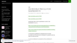 Incredible PBX GUI for Raspberry Pi | namsunix