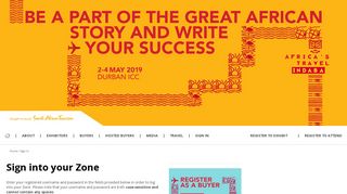Sign into your Zone - Africa's Travel Indaba