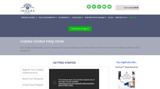Indaba Global - Login Page - DISC Assessment Access