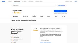 Login Canada Careers and Employment | Indeed.com
