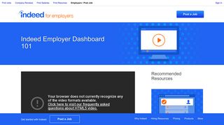 Indeed Employer Dashboard 101 | Indeed.com