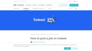 Indeed job posting: How to post a job on Indeed | Workable