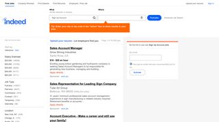 Sign Up Account Jobs, Employment | Indeed.com