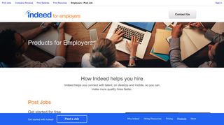 Products for Employers | Indeed.com