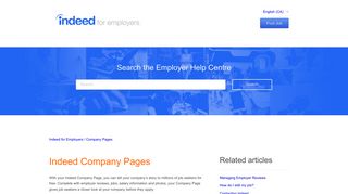 Indeed Company Pages – Indeed for Employers