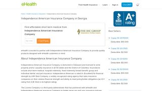 Independence American Insurance Company - Georgia Short Term ...