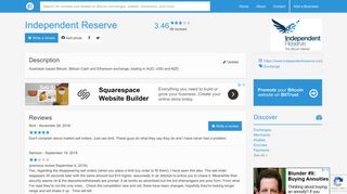 Independent Reserve - 56 Reviews - Bitcoin Exchange - BitTrust.org