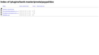 Index of /plugins/bank-master/presta/paypal/doc - UJFP