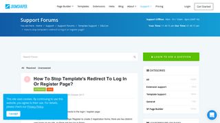 How to stop template's redirect to log in or register page ...