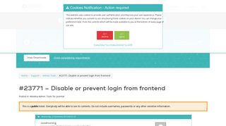 23771: Disable or prevent login from frontend - Admin Tools