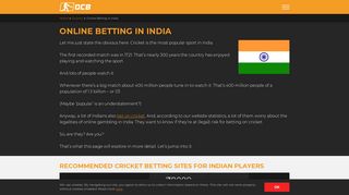 Online Betting in India - Bet on Cricket Online in India