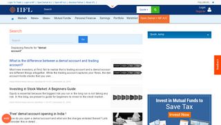 Demat account - IndiaInfoline