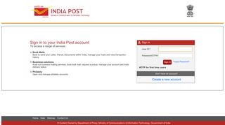 Sign In - Welcome to Indiapost