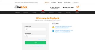 Welcome to BigRock - My Login Page