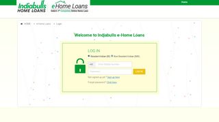 Login e-Home Loans - Indiabulls Housing Finance