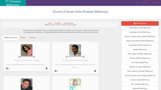 Church of South India Christian Matrimony † - YT Matrimony