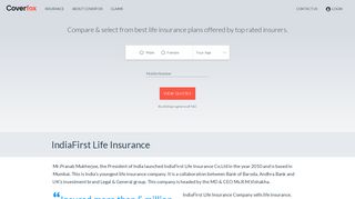 Indiafirst Life Insurance: Facts, Benefits & Plans Online - Coverfox.com