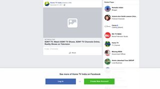 Home TV India - Home TV India shared a link. - Facebook