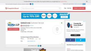 IndiaLD.com Customer Service, Complaints and Reviews