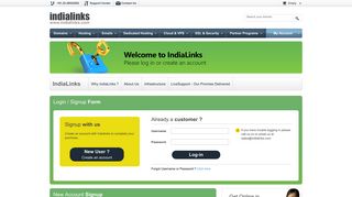 Create Account - Indialinks