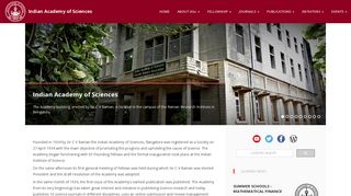 Indian Academy of Sciences: Home