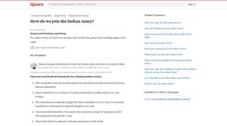 How do we join the Indian Army? - Quora