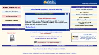 INDIANBANK INTERNET BANKING