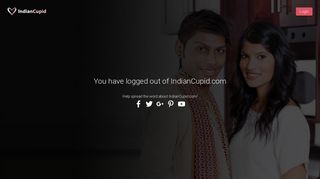 You have logged out of IndianCupid.com