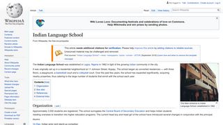 Indian Language School - Wikipedia