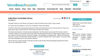 Indian River County Main Library - Libraries in Vero Beach, FL ...