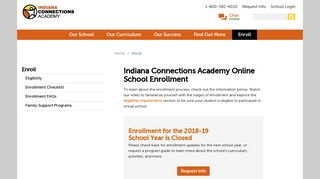 Online School Enrollment | Indiana Connections Academy