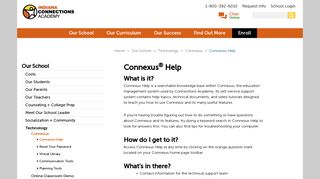 Connexus Help | Indiana Connections Academy