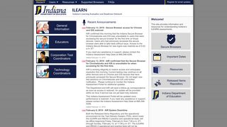 Indiana's ILearn Portal