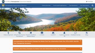 PA Department of Revenue Homepage