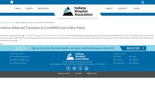 Indiana Medicaid Transition to CoreMMIS and a New Portal
