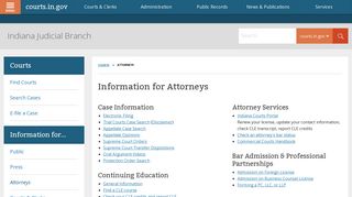 courts.IN.gov: Attorneys