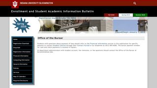 Office of the Bursar: Enrollment Bulletin: Indiana University Bloomington