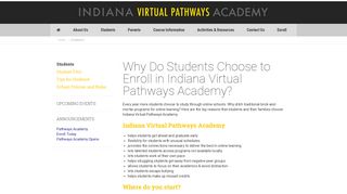 Students | Student Information | Indiana Virtual Pathways Academy