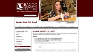 Indiana Career Explorer - Baugo Community School