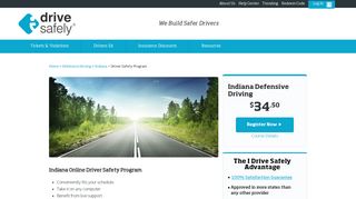 Indiana Driver Safety Program – Defensive Driving Course