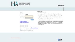 Log In - Indianapolis Housing Agency